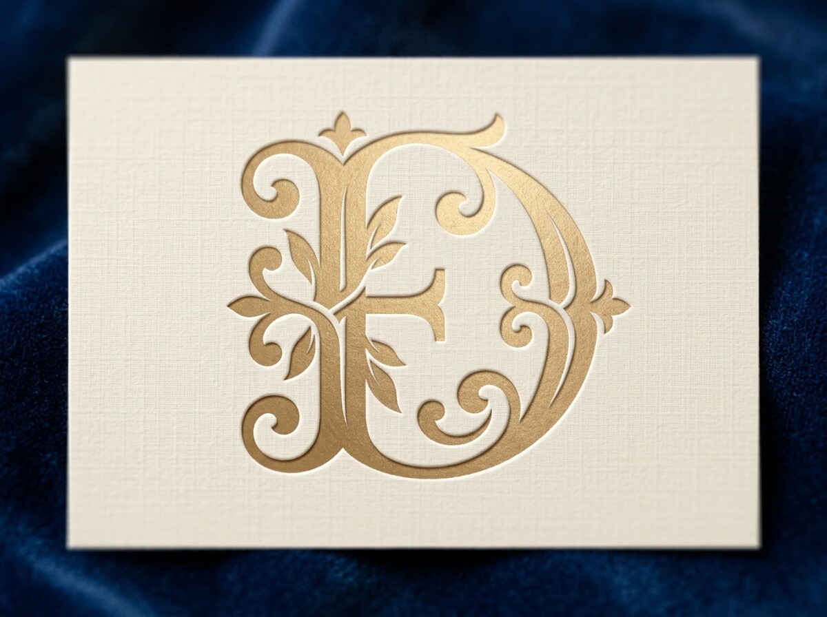D Premium Monogram Logo SVG
