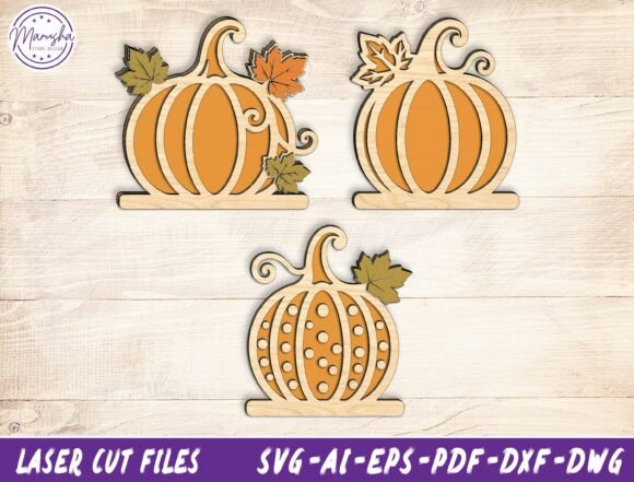 Fall Pumpkin Laser Cut Files Bundle Laser Cutting
