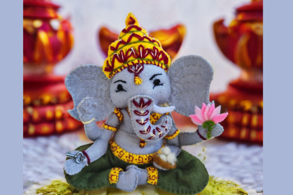 Felt Ganesha Sewing Pattern PDF