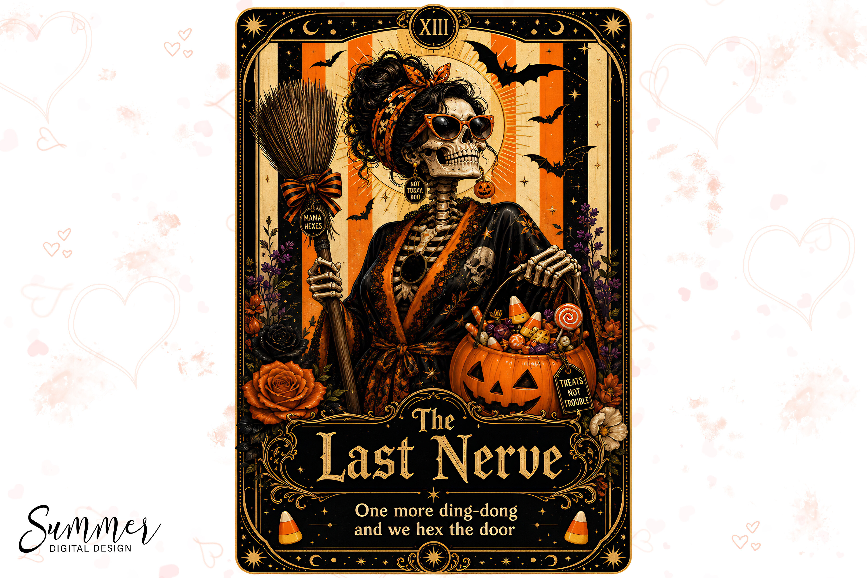 Last Nerve Hex Trick or Treat Humor PNG