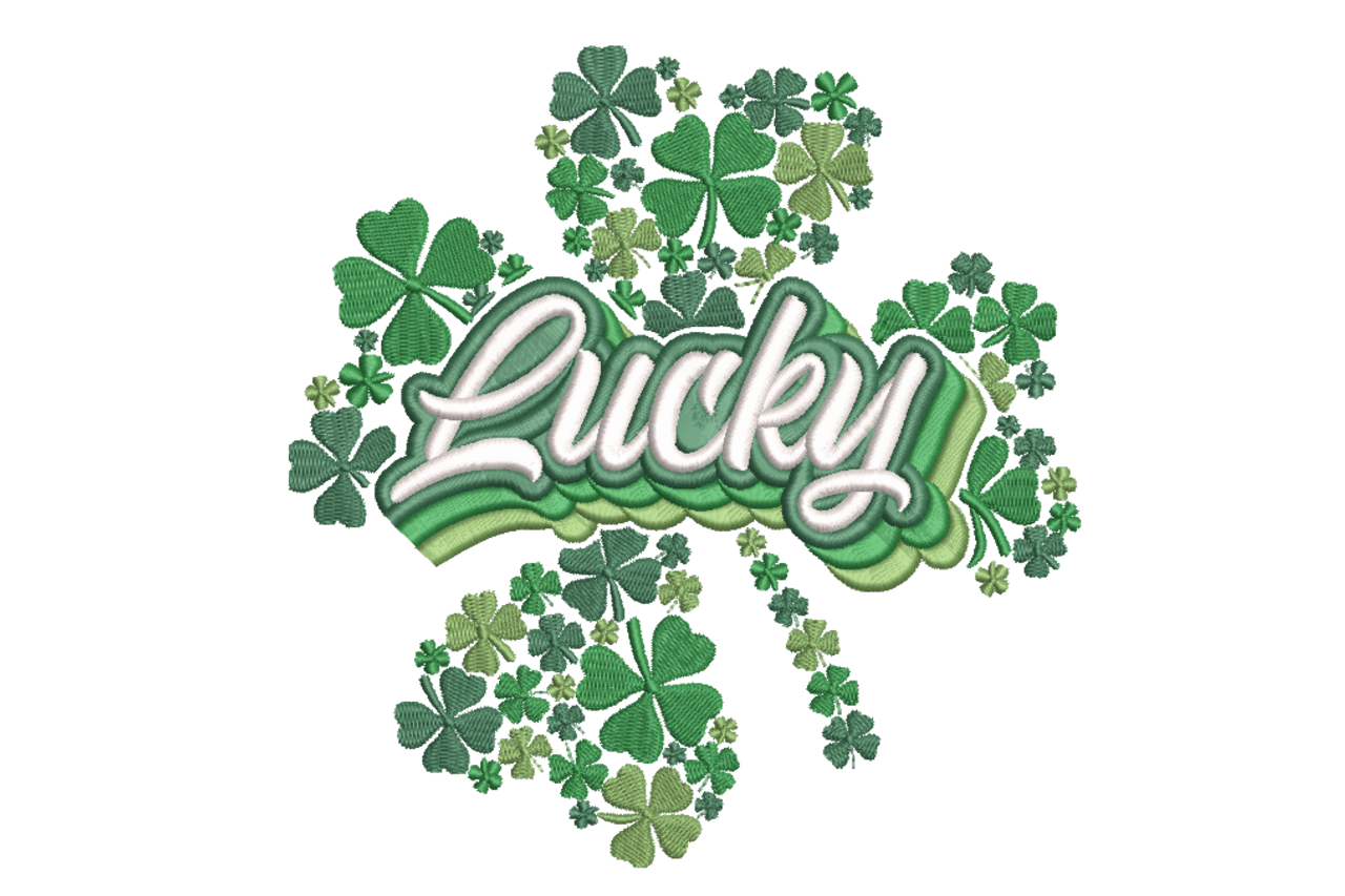 Lucky Clover Typography