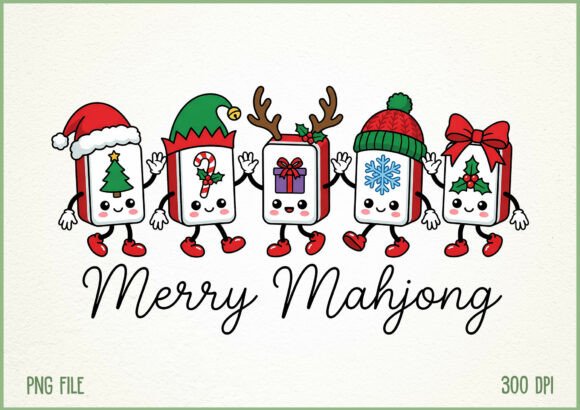 Merry Mahjong Christmas PNG