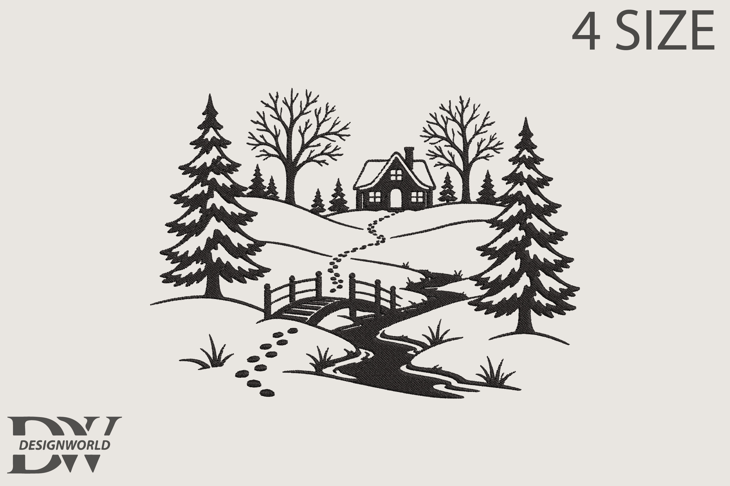 Nature Embroidery Design