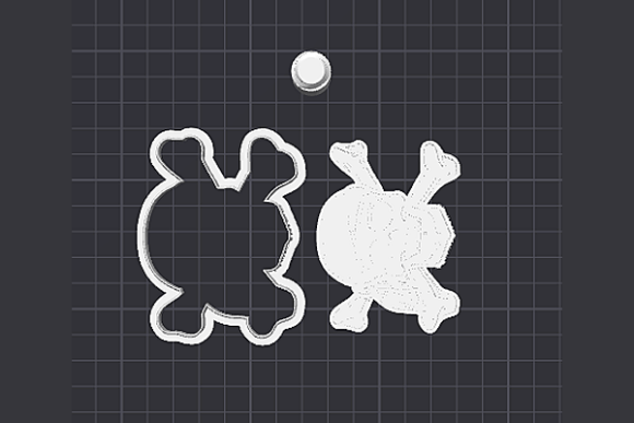 Pirate Skull Cookie Cutter STL | 3D Printable Pirate Treasure Hunt Decor - Image 2