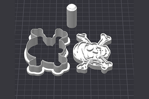Pirate Skull Cookie Cutter STL | 3D Printable Pirate Treasure Hunt Decor - Image 3