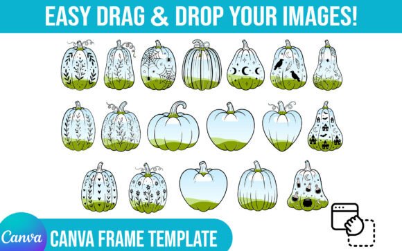 Pumpkin Fall Halloween Canva Frame