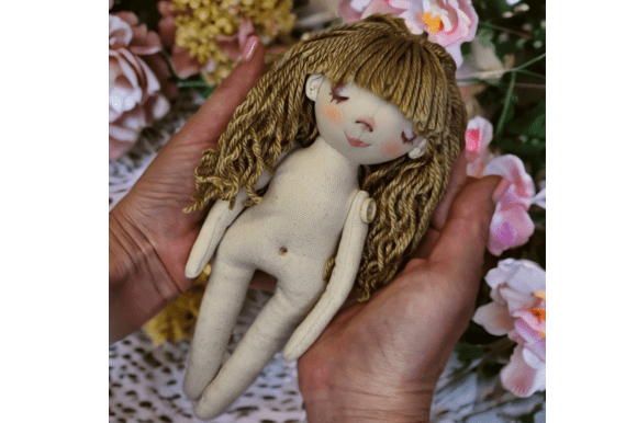 Rag Doll Sewing Pattern PDF 10"
