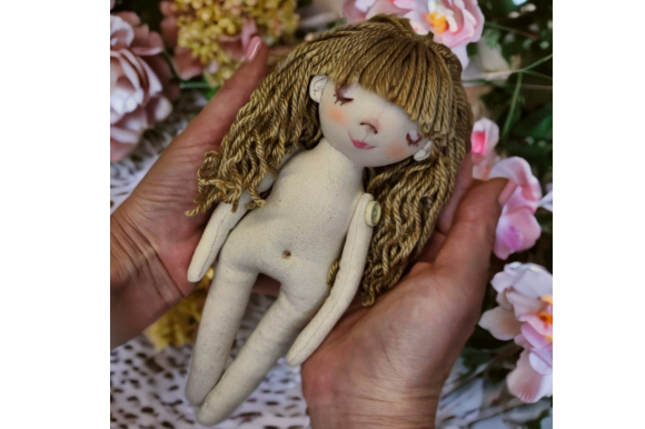 Rag Doll Sewing Pattern PDF 10"