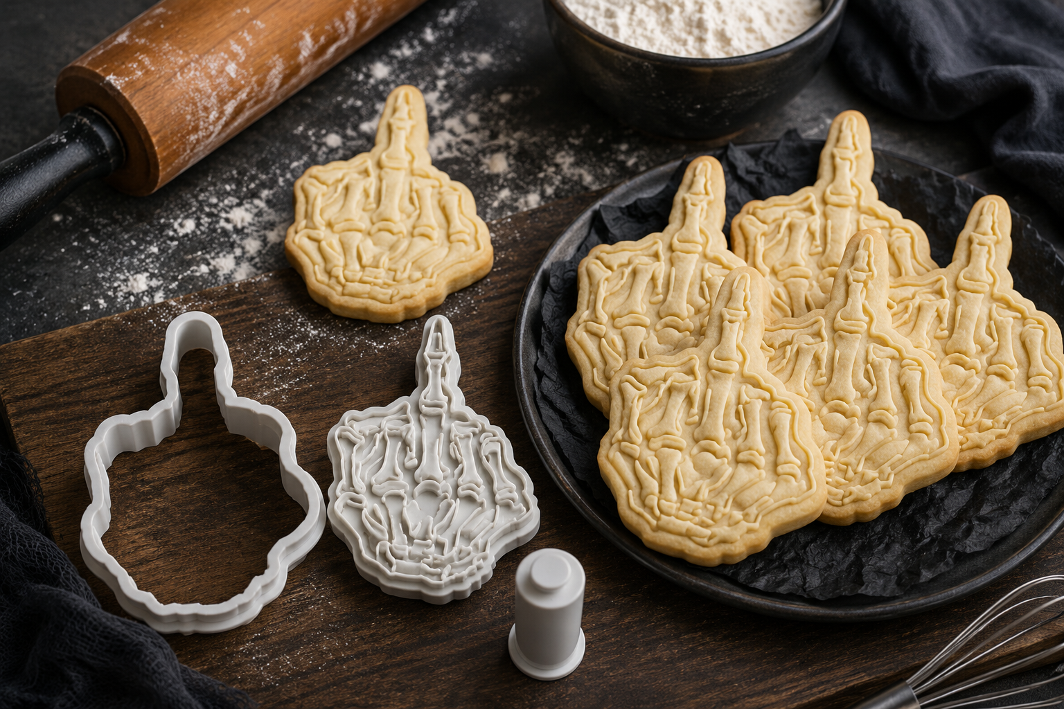 Skeleton Middle Finger Cookie Cutter STL | 3D Printable Digital File - Image 5