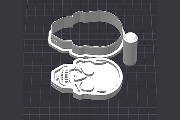 Skull Cookie Cutter STL | 3D Printable Halloween Treat Mold - Image 4