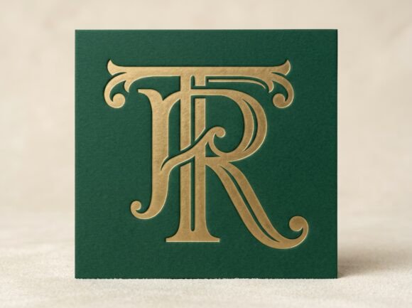 TR Modern Monogram Logo SVG
