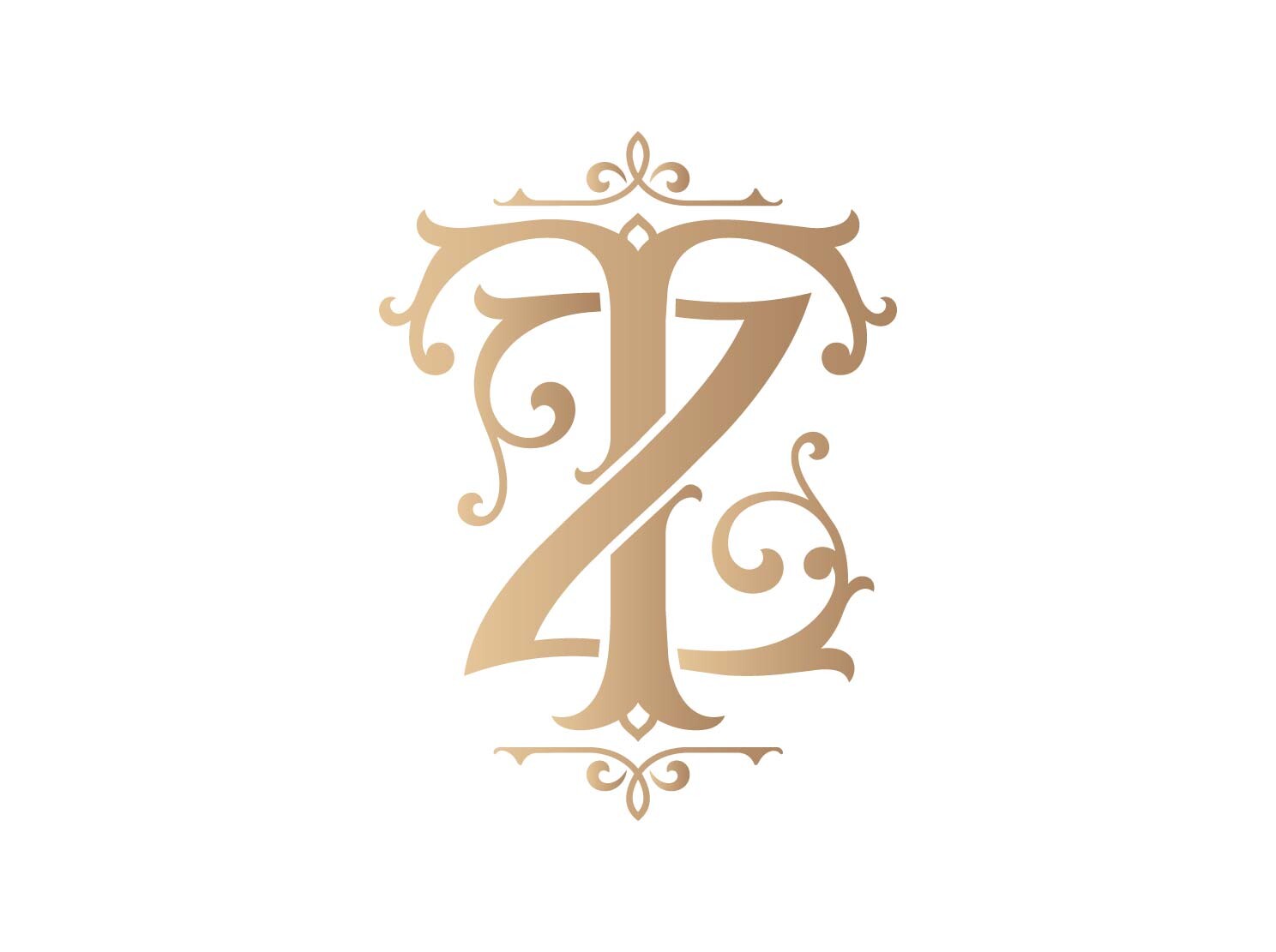 TZ Elegant Monogram Logo SVG