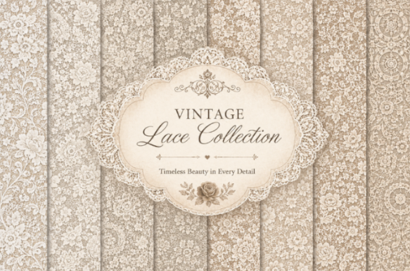 Vintage Victorian Floral Lace Seamless P