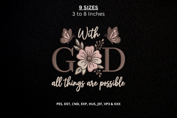 With God All Things Are Possible Machine