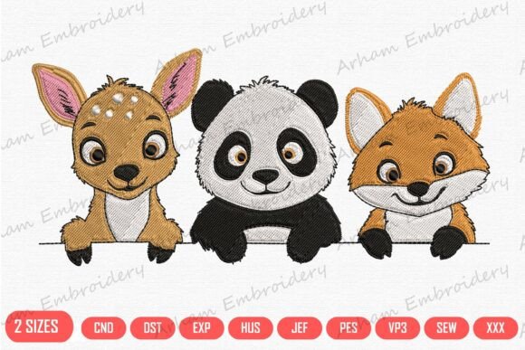 Woodland Animal Trio