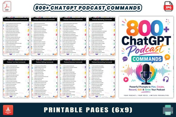 800+ ChatGPT Podcast Commands