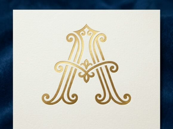 A Elegant Monogram Logo SVG