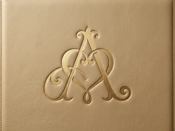 A Heart Wedding Monogram SVG