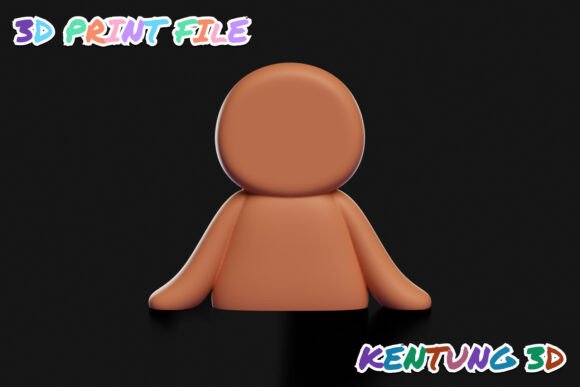 Articulated Sitting Gingerbread 3D STL | Print-in-Place Flexi Christmas Figure - Image 5