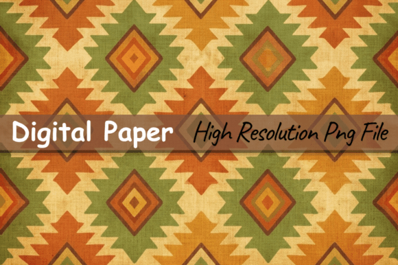 Aztec Geometric Digital Paper,Pattern Pn