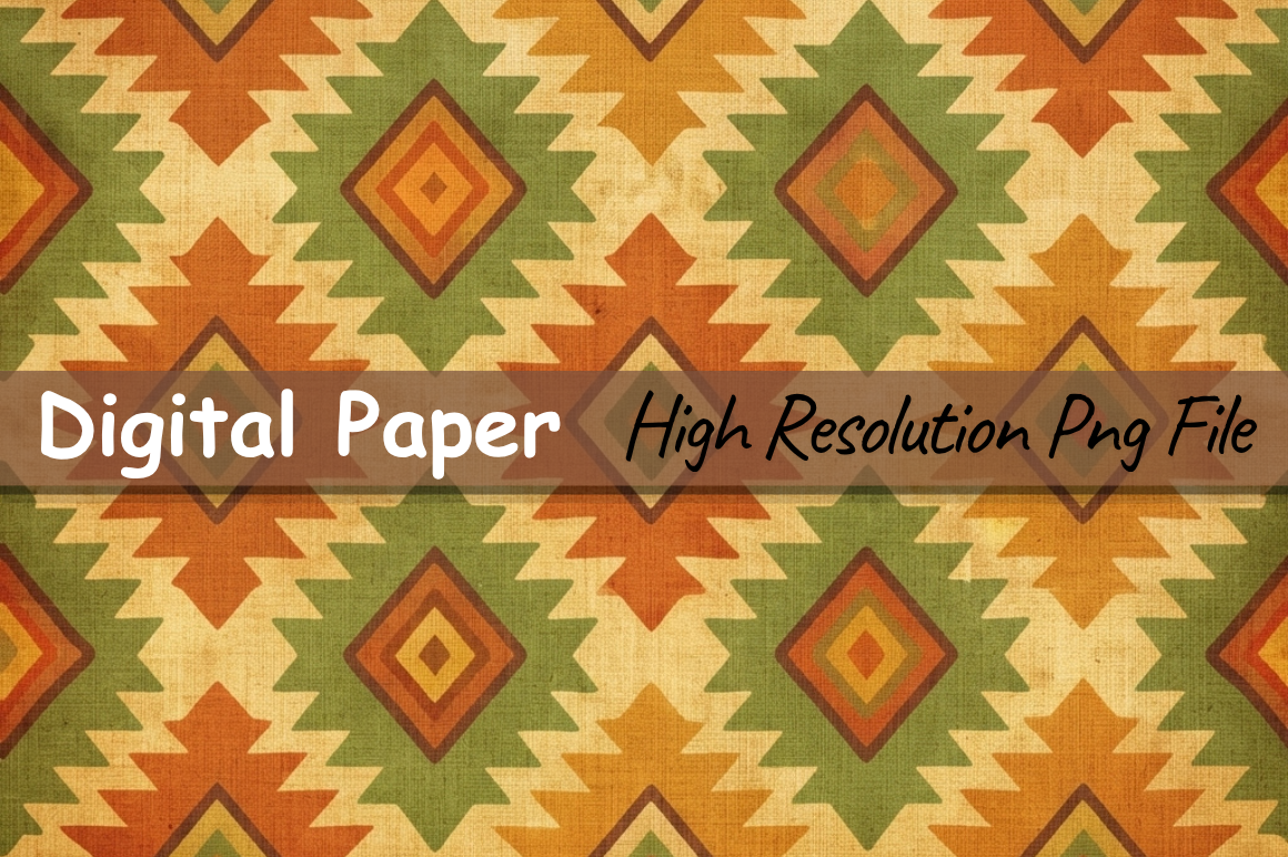 Aztec Geometric Digital Paper,Pattern Pn