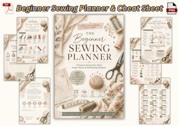 Beginner Sewing Planner & Cheat Sheet