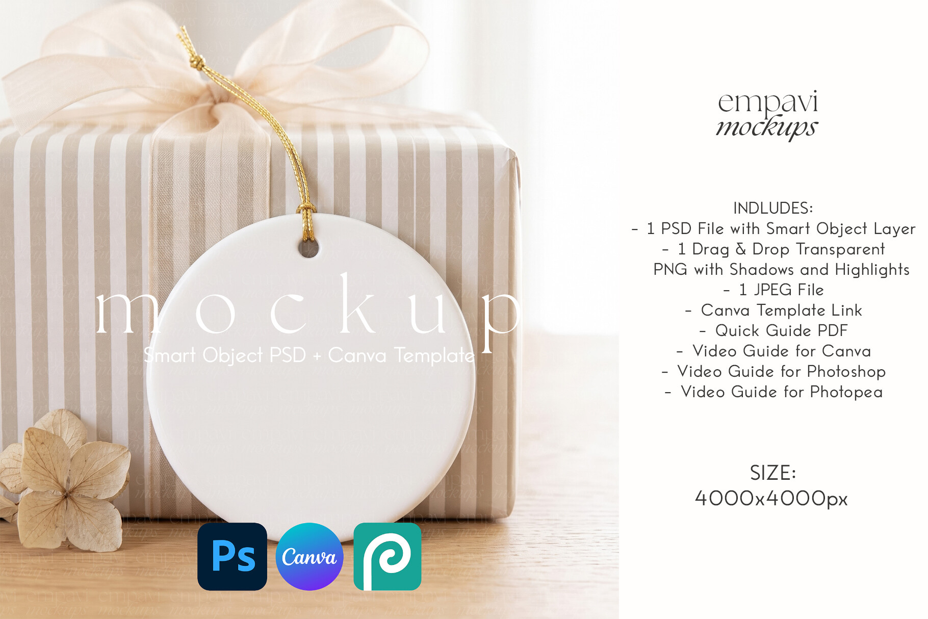 Ceramic Ornament Mockup