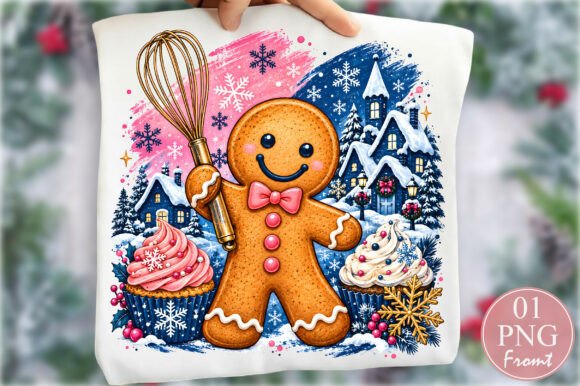 Christmas Gingerbread Baking PNG