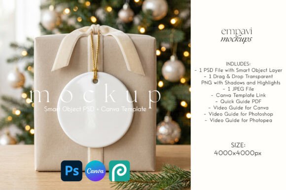 Christmas Ornament Mockup