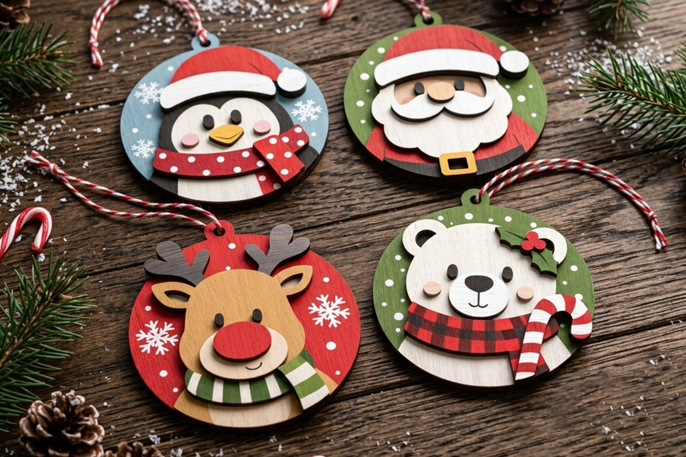 Christmas Ornament SVG Bundle