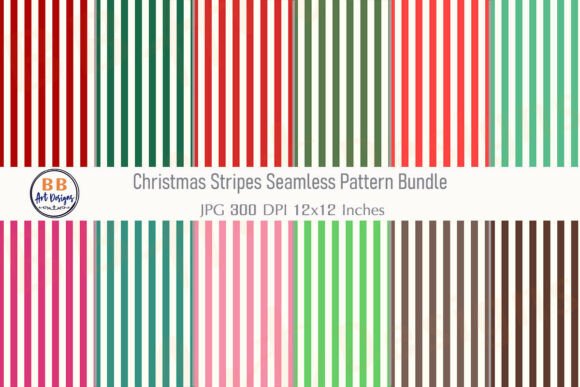 Christmas Stripes Seamless Pattern Paper