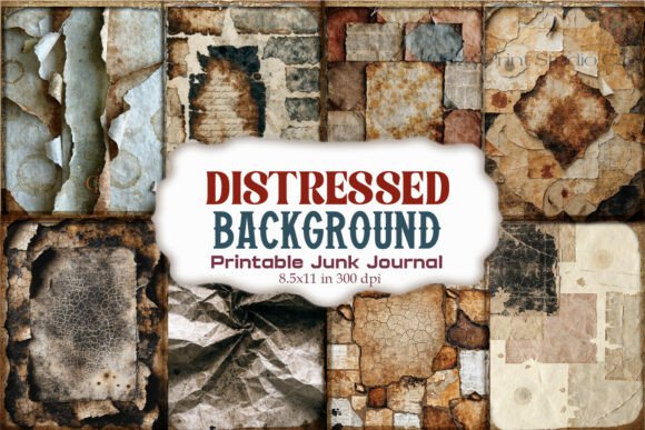 Distressed Background Junk Journal Paper
