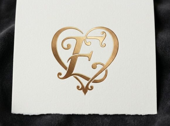 E Love Monogram Logo SVG