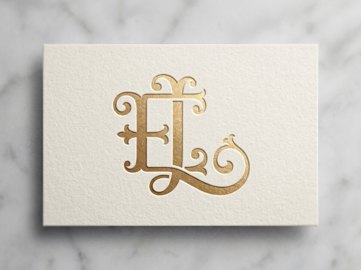 EL Luxury Initial Monogram SVG