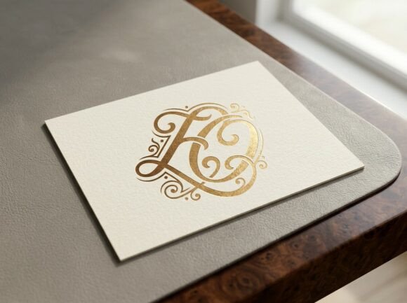 EO Modern Monogram Logo SVG