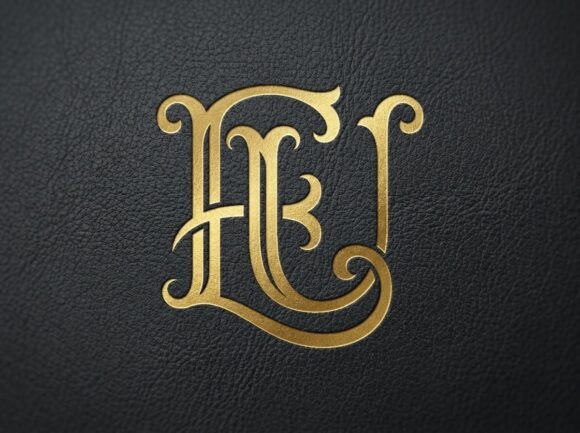 EU Premium Monogram Logo SVG