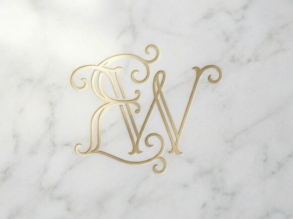 EW Luxury Initial Monogram SVG