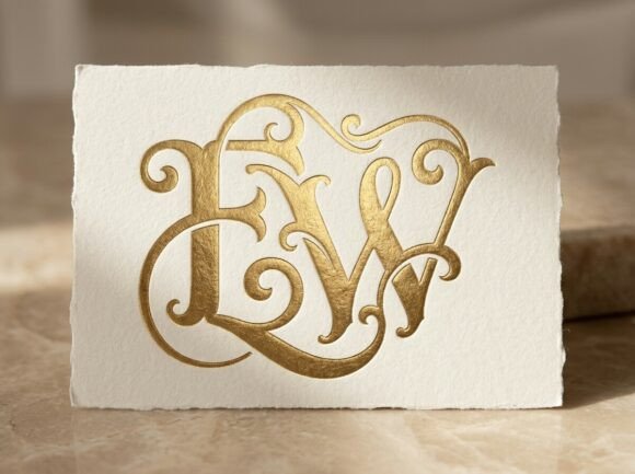 EW Royal Monogram Logo SVG
