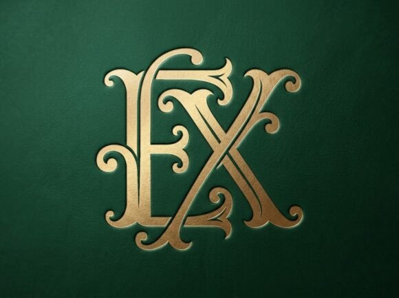 EX Premium Monogram Logo SVG