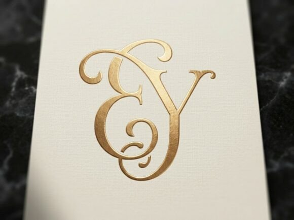 EY Luxury Initial Monogram SVG