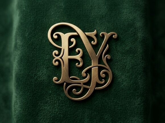 EY Ornate Monogram Logo SVG