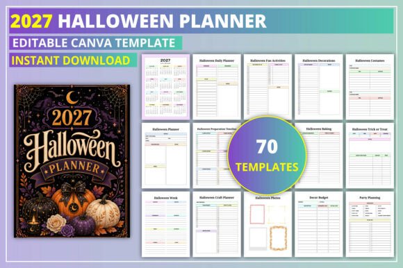 Editable 2027 Halloween Planner