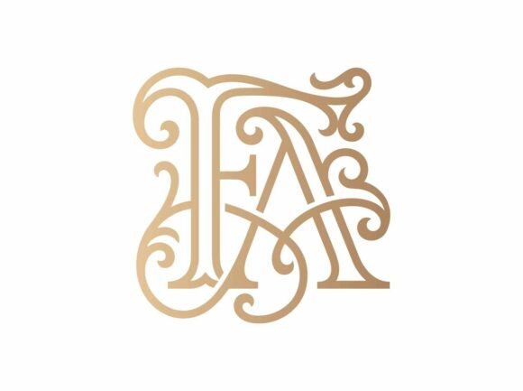 FA Interwoven Initials Logo SVG