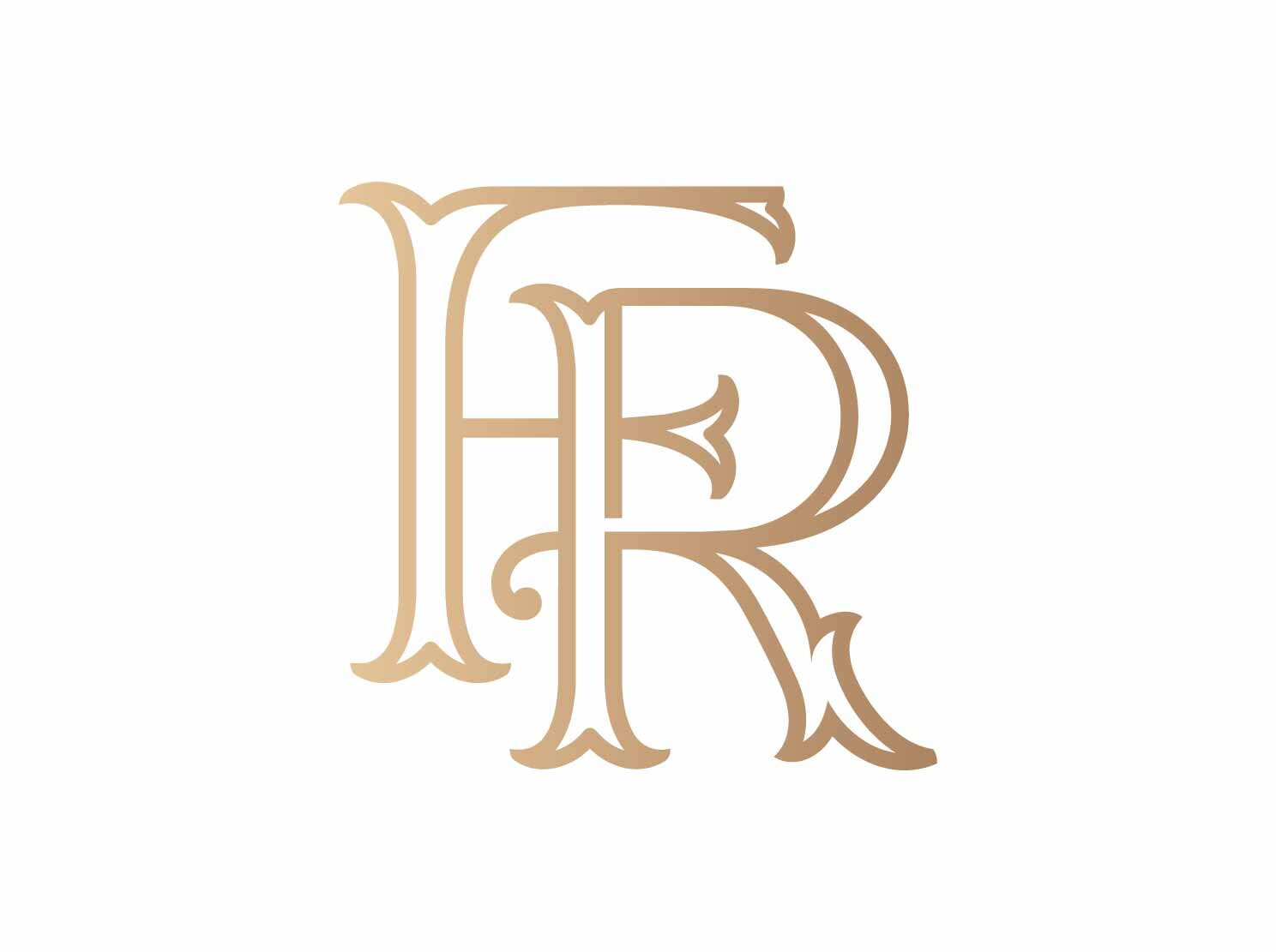 FR Interlocking Initials Logo SVG