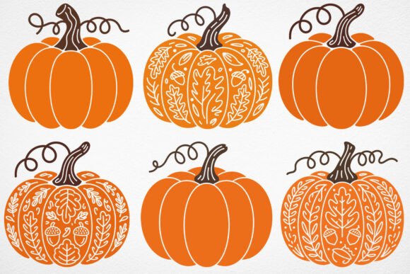 Fall Pumpkin SVG Bundle Autumn File
