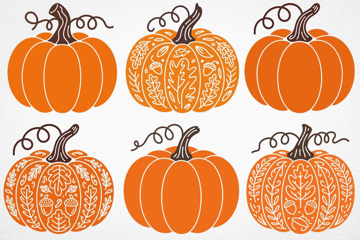 Fall Pumpkin SVG Bundle Autumn File