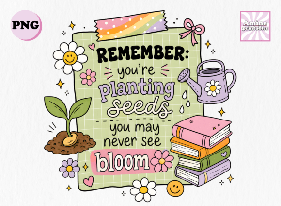 Floral Teacher Boho Positive Affirmation
