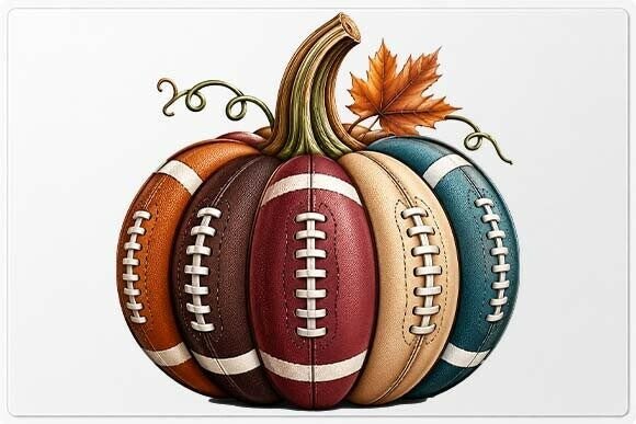 Football Pumpkin Fall PNG