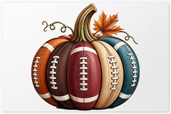 Football Pumpkin Fall PNG