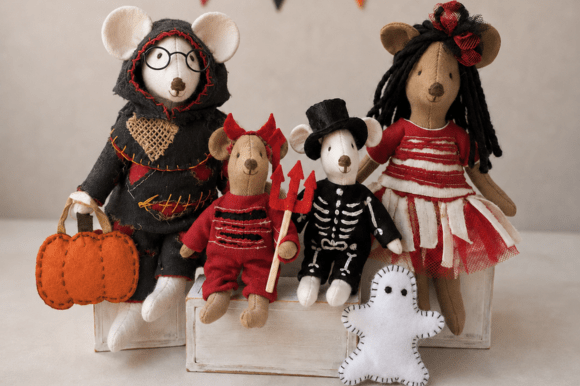Halloween Mouse Family Sewing Pattern